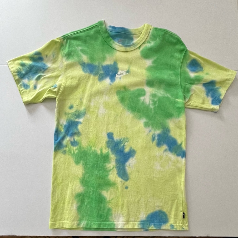 Nike Men’s Sportswear Tie-Dye Loose Fit T-Shirt Generous XS 100% Cotton Boho
